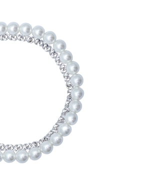 Pulsera Mossimo con perla Perla Y Cadena Diamantada