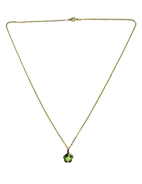 Collar de flor Moon de oro laminado 10 K