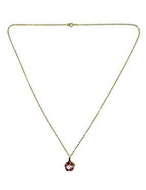 Collar de flor Moon de oro laminado 10 K