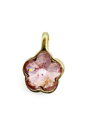 Collar de flor Moon de oro laminado 10 K