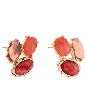 Aretes de óvalo Napier con acabado brillante