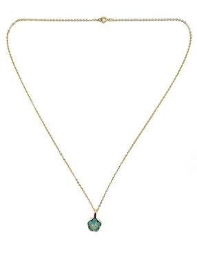 Collar de flor Moon de oro laminado 10 K