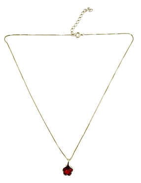 Collar de flor Moon de oro laminado 10 K