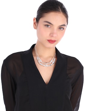 Collar Napier Nk 16/17In Silver In Style Mltrow - Slv