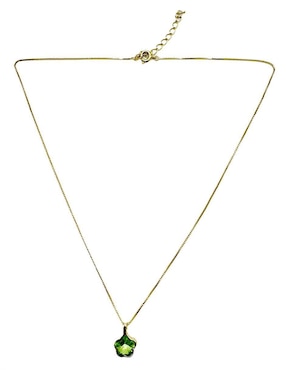 Collar de flor Moon de oro laminado 10 K