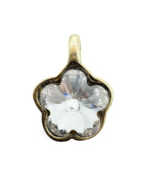 Collar de flor Moon de oro laminado 10 K