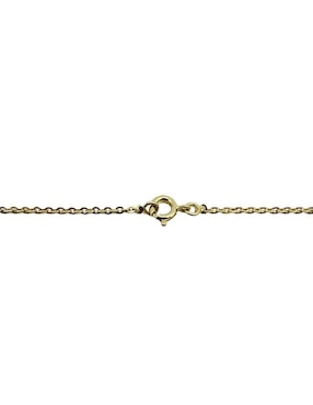 Collar de flor Moon de oro laminado 10 K