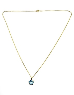 Collar de flor Moon de oro laminado 10 K
