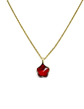 Collar de flor Moon de oro laminado 10 K