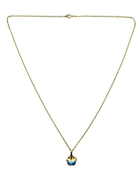 Collar de flor Moon de oro laminado 10 K