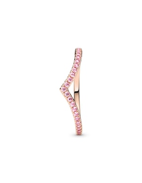 Anillo Pandora Timeless de plata P 925 zirconia cúbica con acabado baño de oro rosa