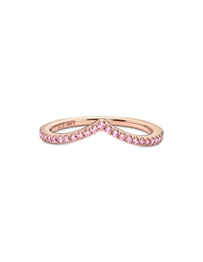 Anillo Pandora Timeless de plata P 925 zirconia cúbica con acabado baño de oro rosa