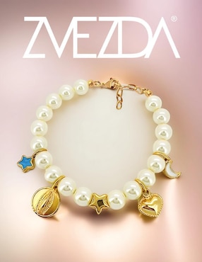 Pulsera Zvezda 18 K Éclair con acabado chapa de oro