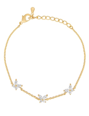 Pulsera Girls Crew 18 k con acabado chapa de oro