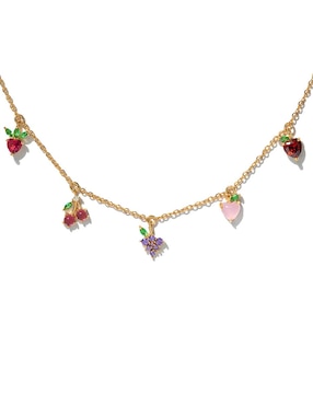 Pulsera Girls Crew Fruit con acabado chapa de oro 18 K