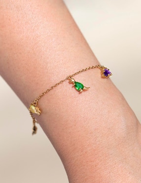 Brazalete Girls Crew 18 K Animals con acabado de chapa de oro