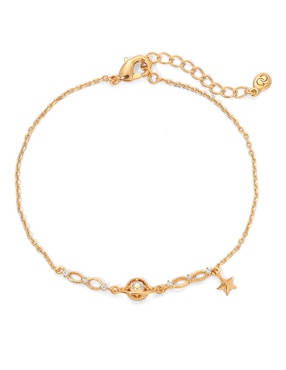 Brazalete Girls Crew 18 K Galaxy con acabado chapa de oro