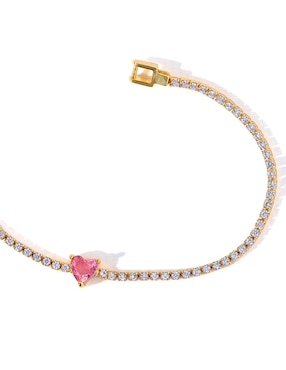 Brazalete Girls Crew 18 K Classic con acabado chapa de oro
