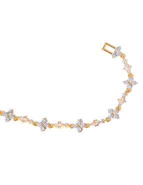 Pulsera Girls Crew 18 k Midnight Sparkle con acabado chapa de oro