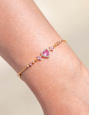 Brazalete Girls Crew 18 K Classic con acabado chapa de oro