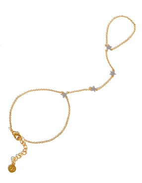 Pulsera Girls Crew 18 k All Star Two Tone con acabado chapa de oro