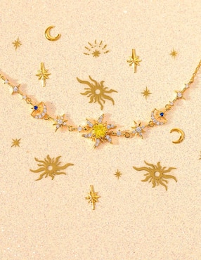 Pulsera Girls Crew 18 K Galaxy con acabado chapa de oro