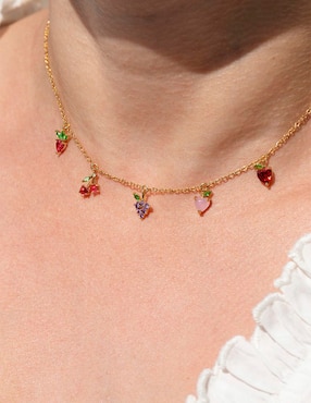 Collar de frutas Girls Crew Fruit 18 K