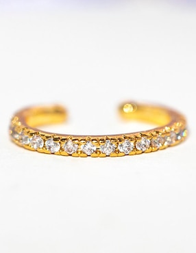Ear cuff Girls Crew Classic 18 k con acabado chapa de oro