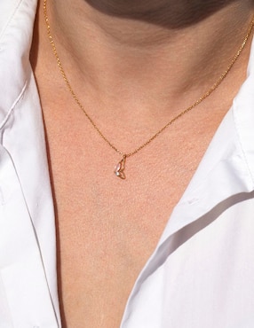 Set collar de mariposa Girls Crew Garden 18 K