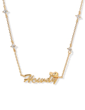 Collar de texto Girls Crew Howdy 18 K