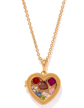 Collar con dije de corazón Girls Crew 18 K