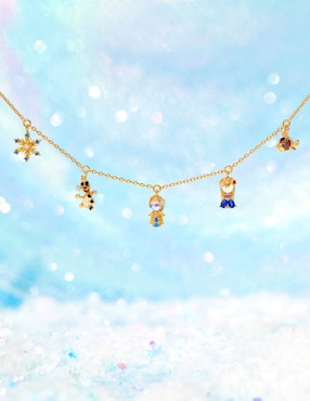 Collar frozen Girls Crew Disney de baño de oro 18 K