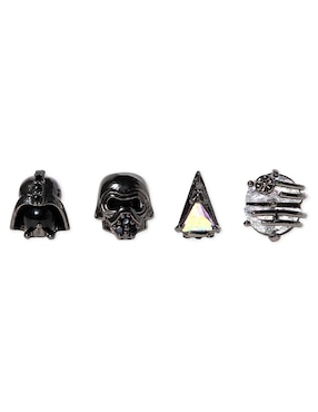 Set ear cuff Star Wars Girls Crew 18 k con acabado chapa de oro zirconia cúbica