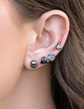 Set ear cuff Star Wars Girls Crew 18 k con acabado chapa de oro zirconia cúbica
