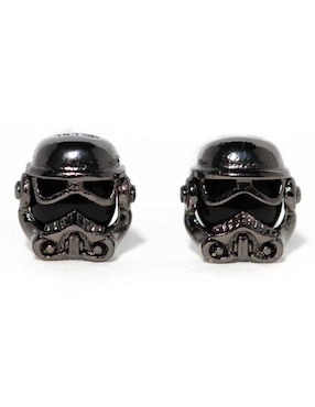 Aretes cortos Stormtrooper Girls Crew Star Wars con acabado chapa de bronce