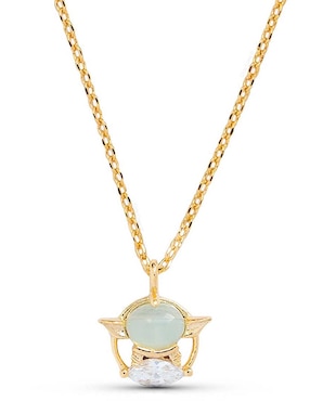 Collar con dije yoda Girls Crew Star Wars 18 K