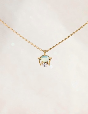 Collar con dije yoda Girls Crew Star Wars 18 K