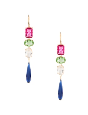 Aretes Lauren Ralph Lauren con acabado pulido cristal