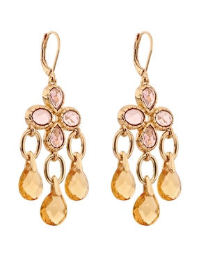 Aretes largos Anne Klein Sunset Serenade con acabado pavé cristal