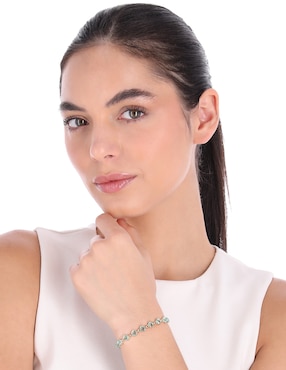 Pulsera Anne Klein Crystal Cove con acabado brillante