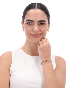 Brazalete Anne Klein con cristal Crystal Cove con acabado brillante