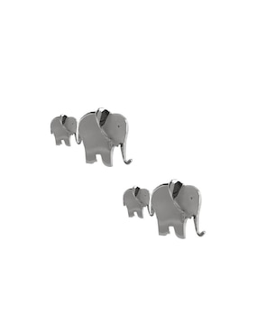 Broqueles de elefante Cometa de plata P 925 con acabado brillante