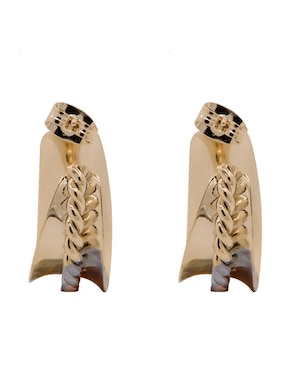 Aretes Oro Angelus con acabado brillante