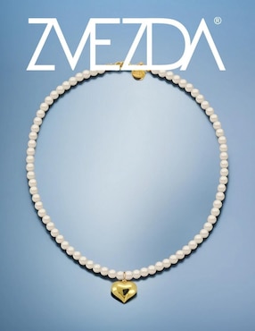 Collar de corazón Zvezda Éclair 18 K