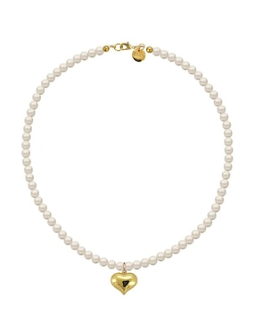 Collar de corazón Zvezda Éclair 18 K