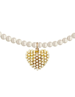 Collar de corazón Zvezda Éclair 18 K