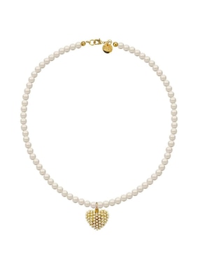 Collar de corazón Zvezda Éclair 18 K