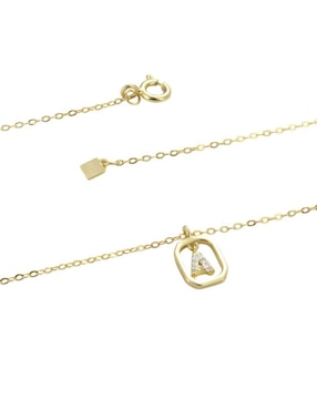 Collar de letra m Mink de plata P 925