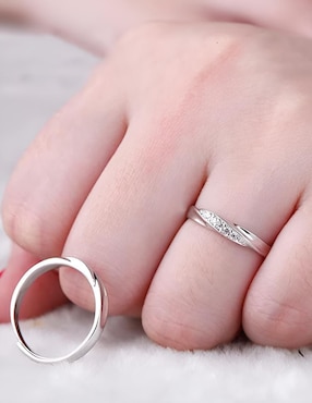 Set anillo Xtellar P 925 de plata brillante