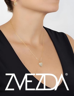 Collar de corazón Zvezda Aurore 18 K